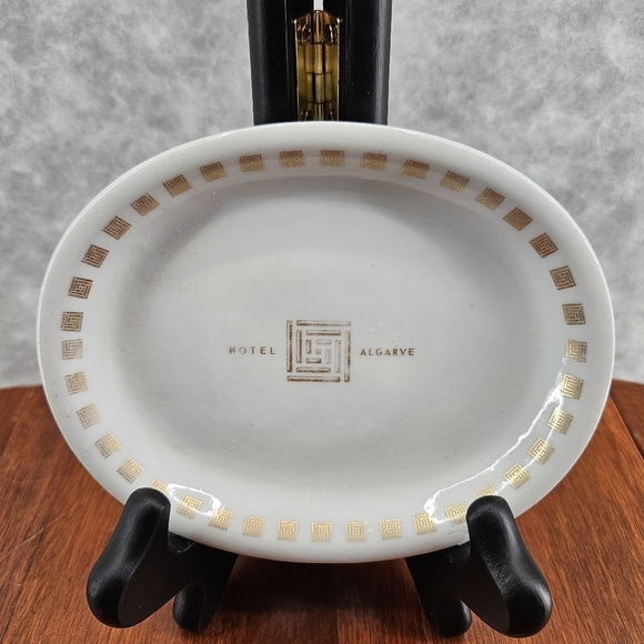Hotel Algarve Portugal Oval soap trinket tip dish Advertising Travel Souvenir - Picture 1 of 4